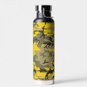 Gele en groene camouflage, leger, leger waterfles (Links)