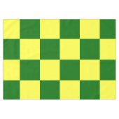 Gele en groene controleurs tafelkleed (Voorkant (Horizontaal))