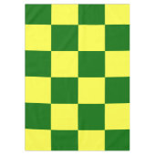 Gele en groene controleurs tafelkleed (Voorkant)