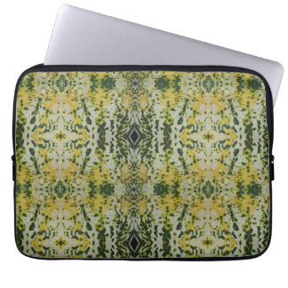 Gele en Groene Courgette Laptop Sleeve