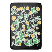 Gele en groene doodle badmat (Voorkant Verticaal)