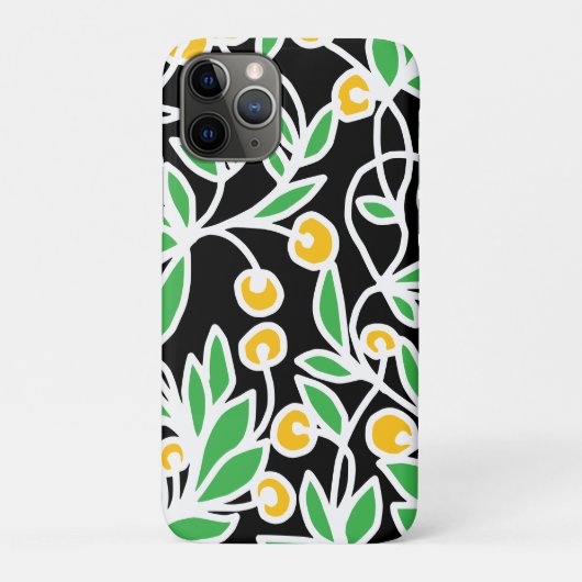 Gele en groene doodle Case-Mate iPhone case (Achterkant)