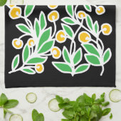 Gele en groene doodle theedoek (Gevouwen)