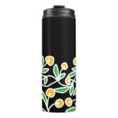 Gele en groene doodle thermosbeker (Voorkant)