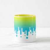 Gele en groene gradiënt druppelen mok (Midden)