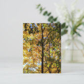 Gele en groene Herfst Briefkaart (Staand voorkant)
