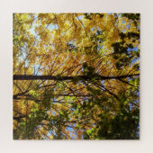 Gele en groene Herfst Legpuzzel (Horizontaal)