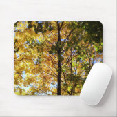 Gele en groene Herfst Muismat (Met muis)