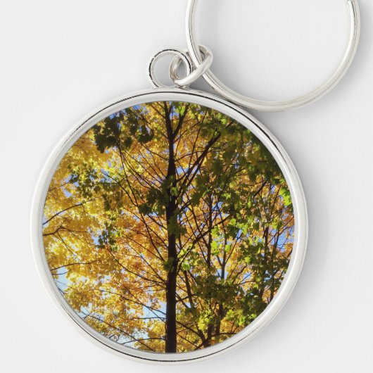 Gele en groene Herfst Sleutelhanger (Voorkant)