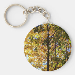 Gele en groene Herfst Sleutelhanger