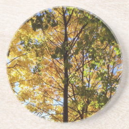 Gele en groene Herfst Zandsteen Onderzetter