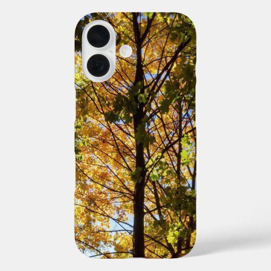 Gele en groene herfstloof Case-Mate iPhone case (Achterkant)