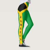 Gele en groene Jamaica-Leggings Leggings (Rechts)