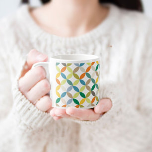 Gele en groene kleurrijke koffieespresso-mok espresso kop