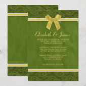 Gele en groene landelijke feestdagen kaart (Voorkant / Achterkant)