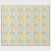 Gele en groene marmer Waterverven Cadeaupapier (Vlak)