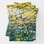 Gele en Groene Natuur Inpakpapier Vel (In situ)