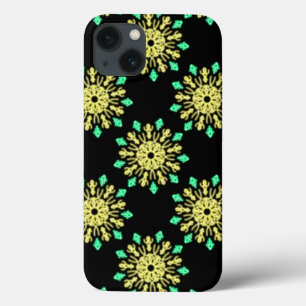 Gele en groene neonbloem Hoesje-Mate iPhone case