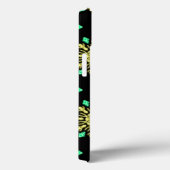 Gele en groene neonbloem Hoesje-Mate iPhone case (Achterkant / Rechts)