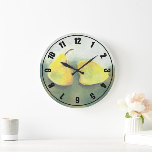 Gele en groene peren grote klok (Huis)