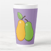 Gele en groene peren latte mok (Voorkant)