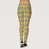 Gele en groene peren leggings (Achterkant)