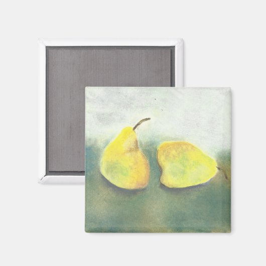 Gele en groene peren magneet (Voorkant / Achterkant)