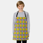 Gele en groene peren schort (Gedragen)