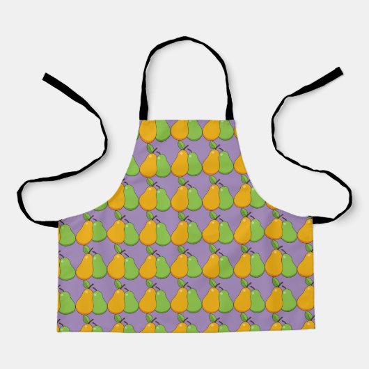 Gele en groene peren schort (Voorkant)
