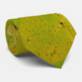 Gele en groene redbud-bladeren stropdas (Opgerold)