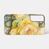 Gele en Groene ReuzenRozen Samsung Galaxy Hoesje (Achterkant horizontaal)