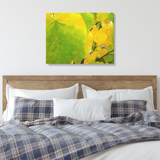 Gele en groene robots canvas afdruk (Insitu (Slaapkamer))