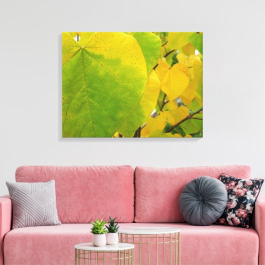 Gele en groene robots canvas afdruk (Insitu (Woonkamer))