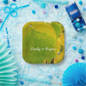 Gele en groene robots papieren bordje (Feest)