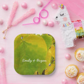 Gele en groene robots papieren bordje (Feest)