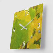 Gele en groene robots vierkante klok (Hoek)