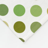 Gele en groene Stippen Fleece Deken (Hoek)