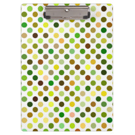 Gele en groene Stippen Klembord
