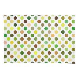 Gele en groene Stippen Kussensloop