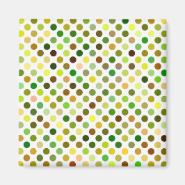Gele en groene Stippen Magneet