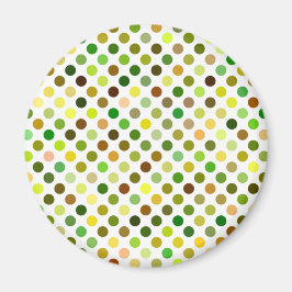 Gele en groene Stippen Magneet