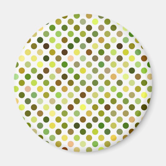 Gele en groene Stippen Magneet (Voorkant)