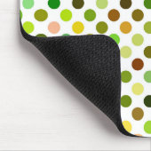 Gele en groene Stippen Muismat (Hoek)