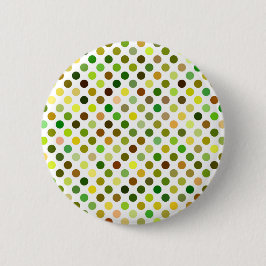Gele en groene Stippen Ronde Button 5,7 Cm
