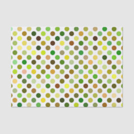 Gele en groene Stippen Tissuepapier