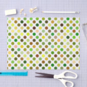 Gele en groene Stippen Tissuepapier (Craft)