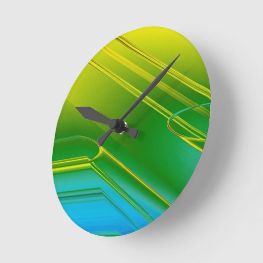 Gele en groene Straw Muur Klok (Hoek)