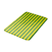 Gele en groene strepen badmat (Gekanteld)