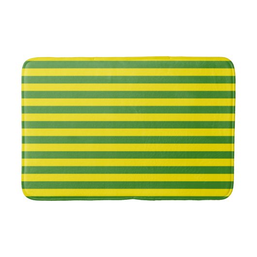 Gele en groene strepen badmat (Voorkant)