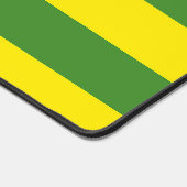 Gele en groene strepen bureaumat (Hoek)